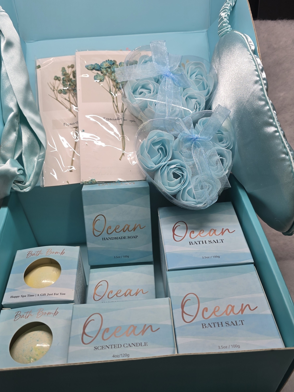 Ocean Bath & Body Gift Set — Light Blue Relaxation Collection